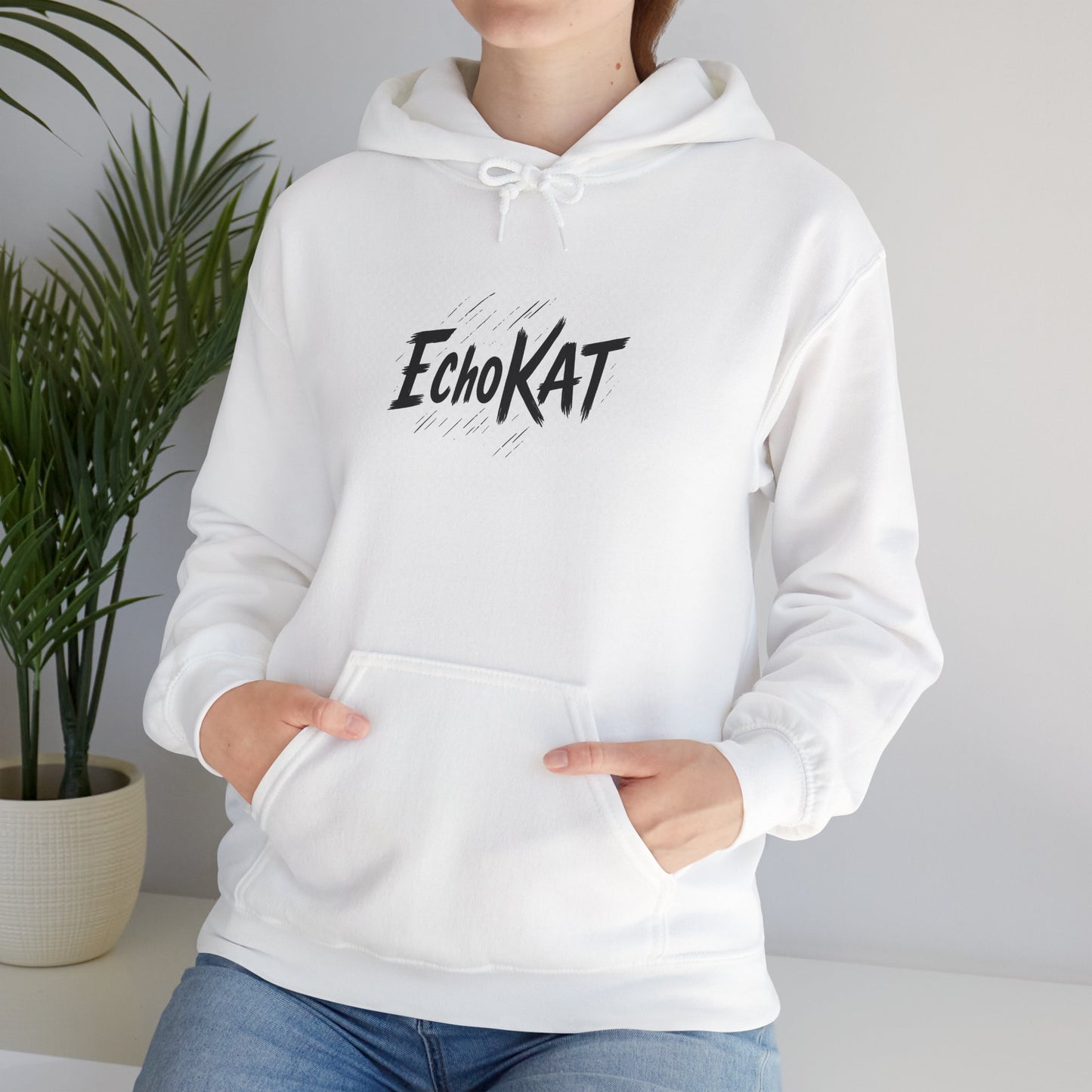 EchoKAT Signature Unisex Hoodie – White