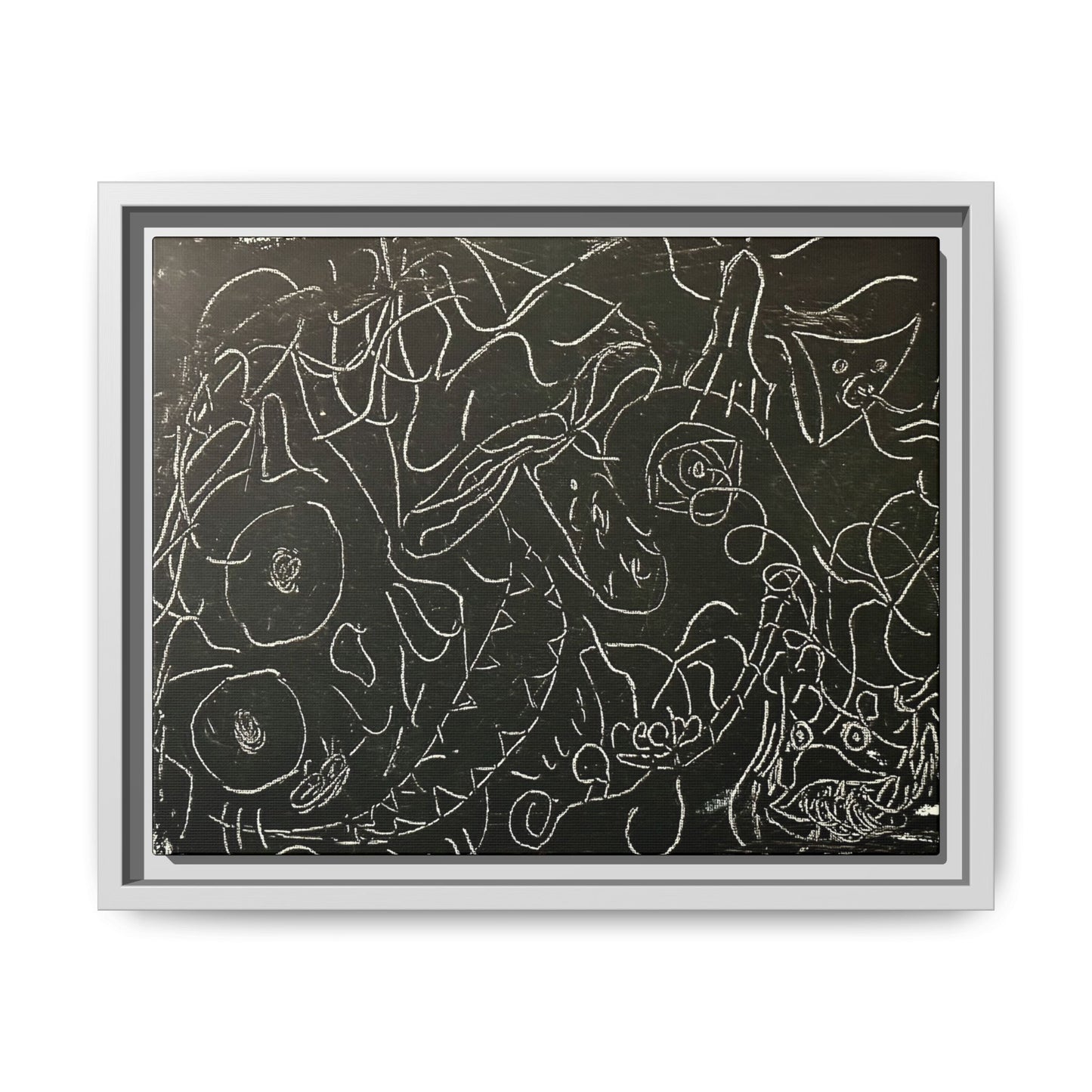 Echo13 No. 13 – Tangled Echoes (Framed Canvas)