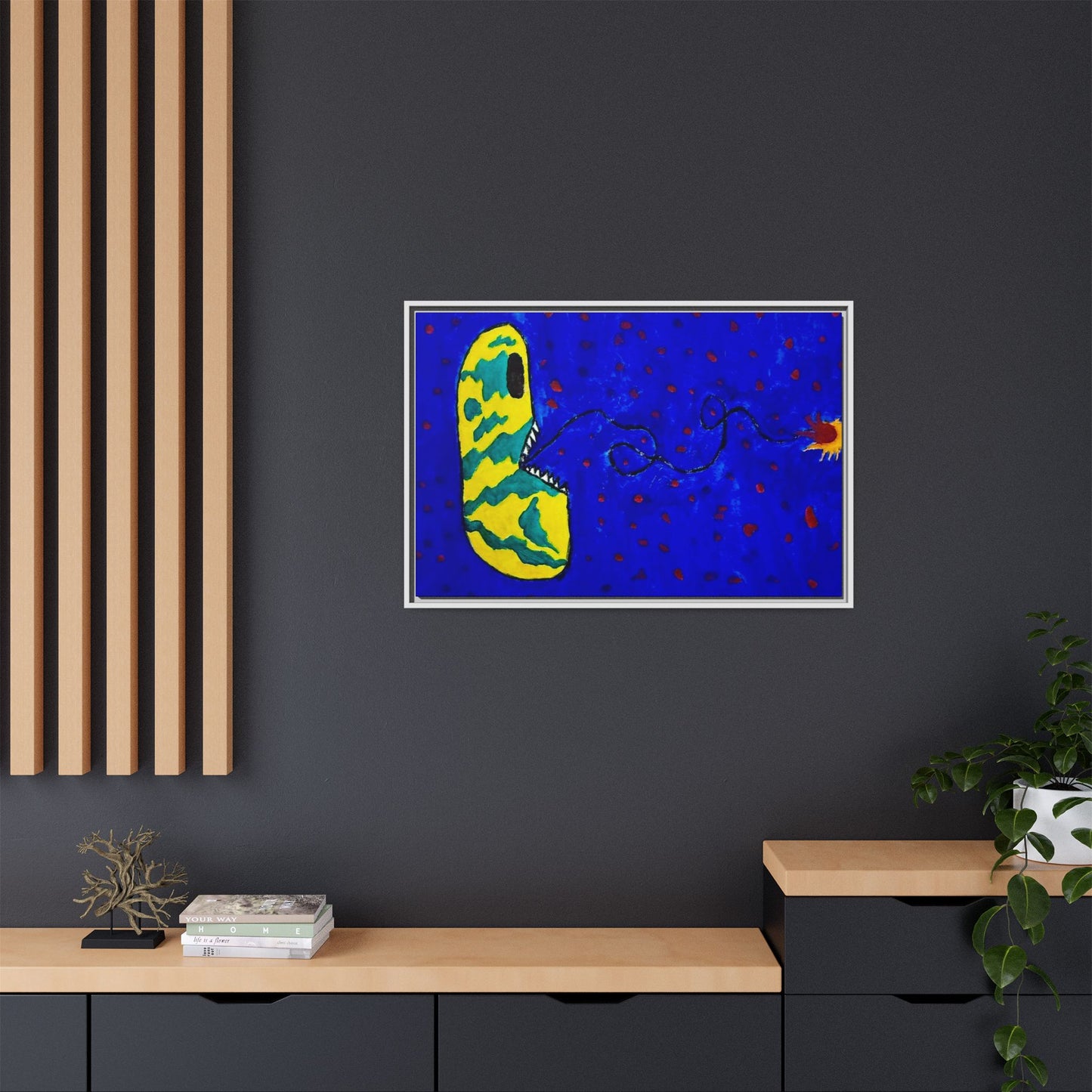 Echo13 No. 14: Zin the Signal Eater (Framed Canvas)