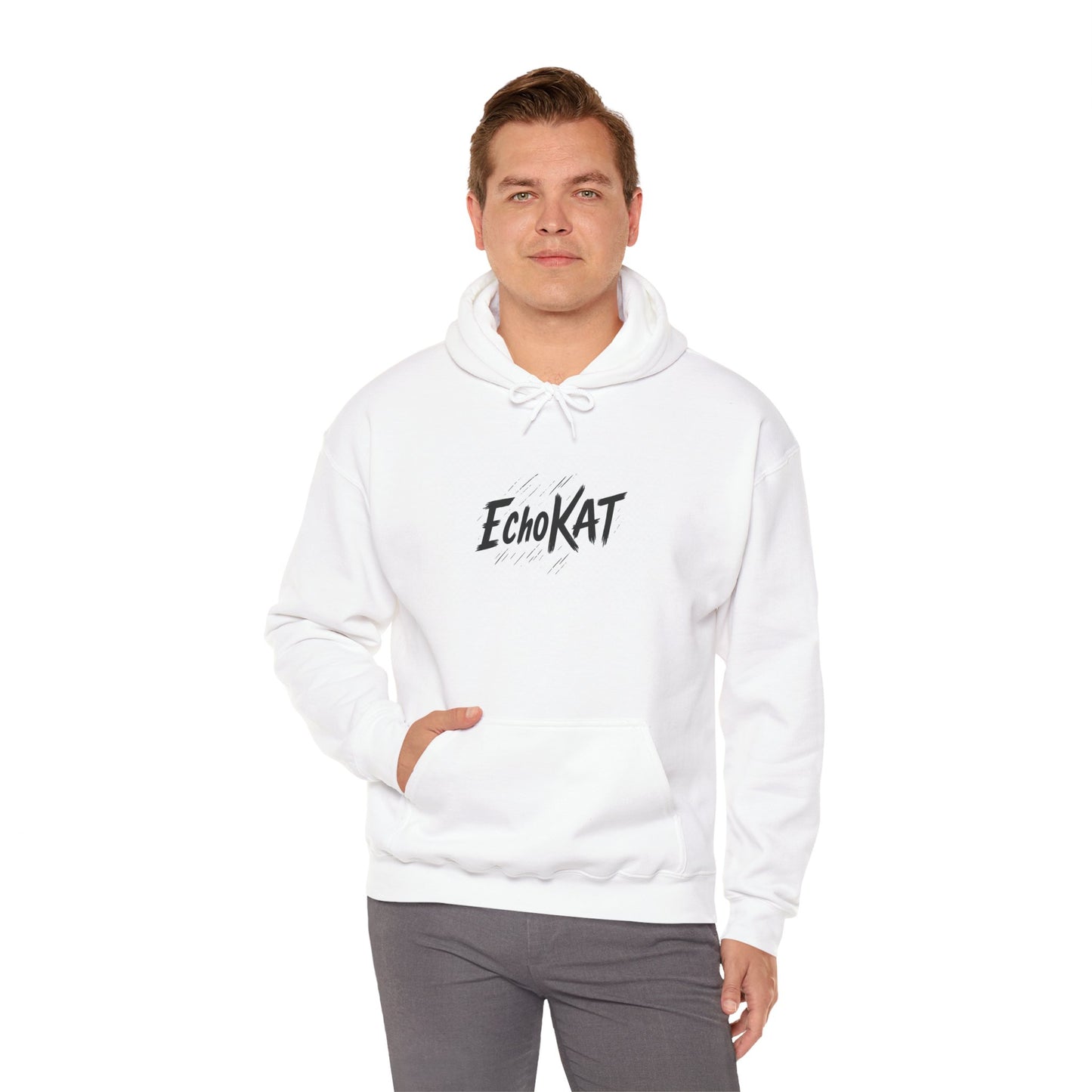 EchoKAT Signature Unisex Hoodie – White