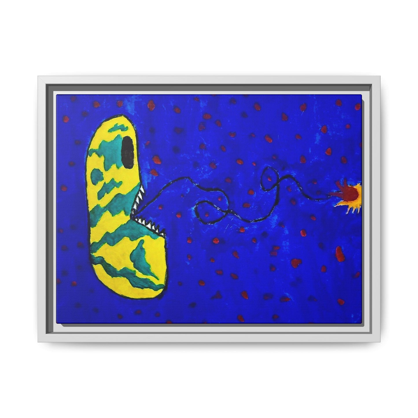 Echo13 No. 14: Zin the Signal Eater (Framed Canvas)