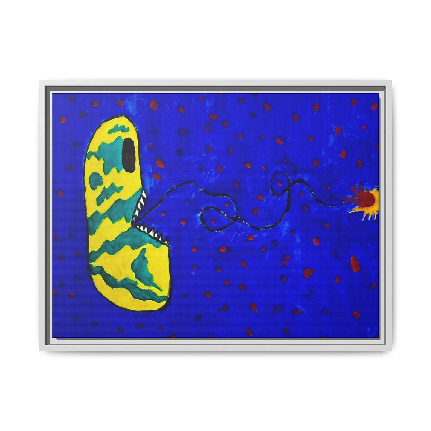 Echo13 No. 14: Zin the Signal Eater (Framed Canvas)