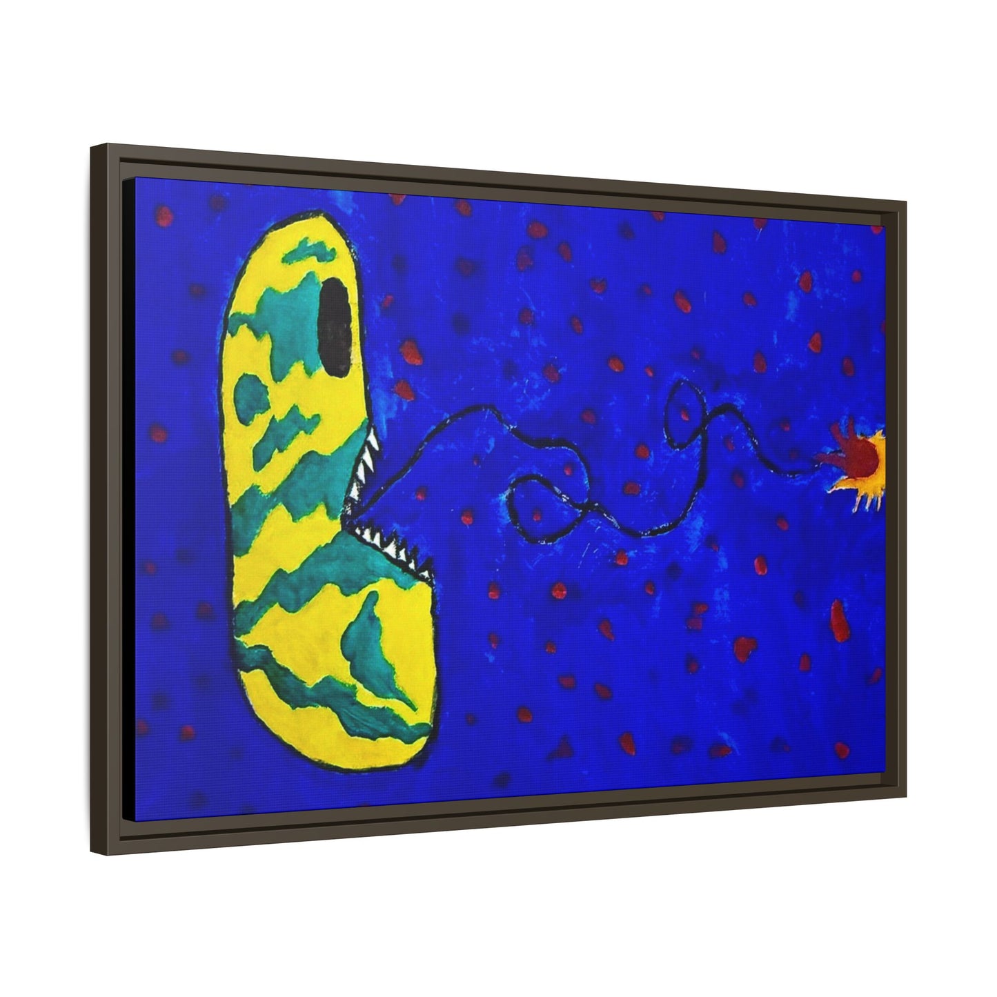 Echo13 No. 14: Zin the Signal Eater (Framed Canvas)