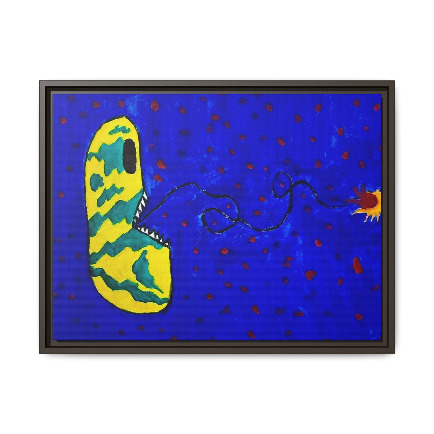 Echo13 No. 14: Zin the Signal Eater (Framed Canvas)