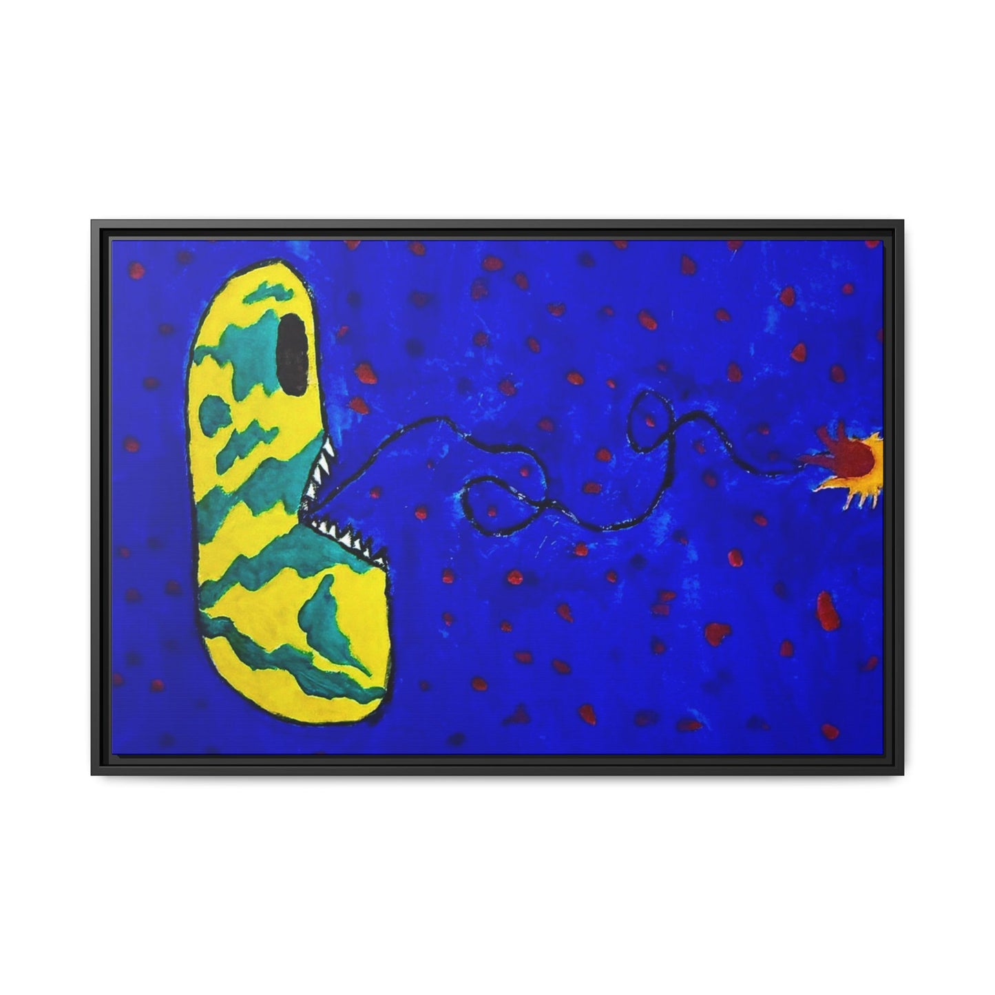 Echo13 No. 14: Zin the Signal Eater (Framed Canvas)