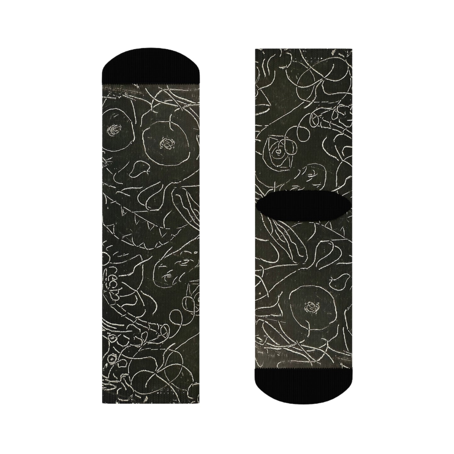 Echo13 No. 13 – Tangled Echoes Socks 3/4 Length