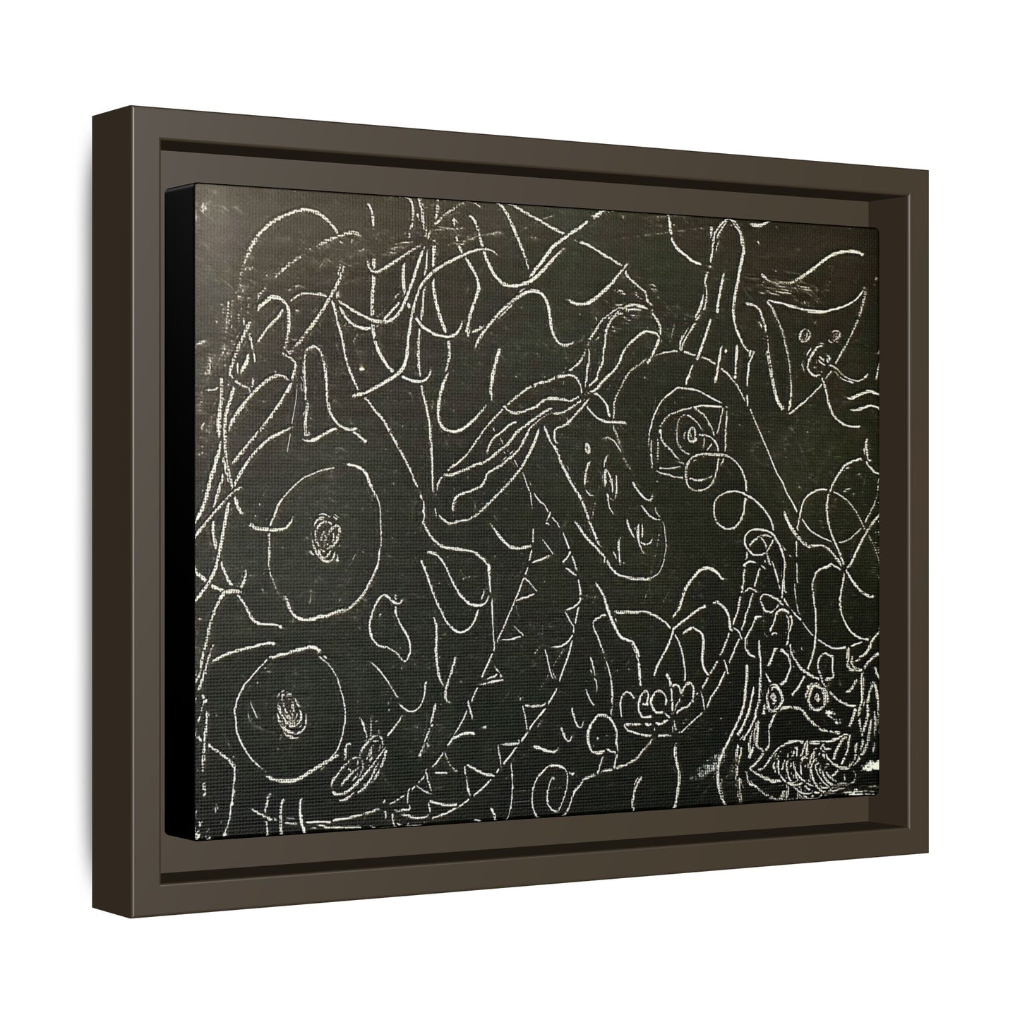 Echo13 No. 13 – Tangled Echoes (Framed Canvas)