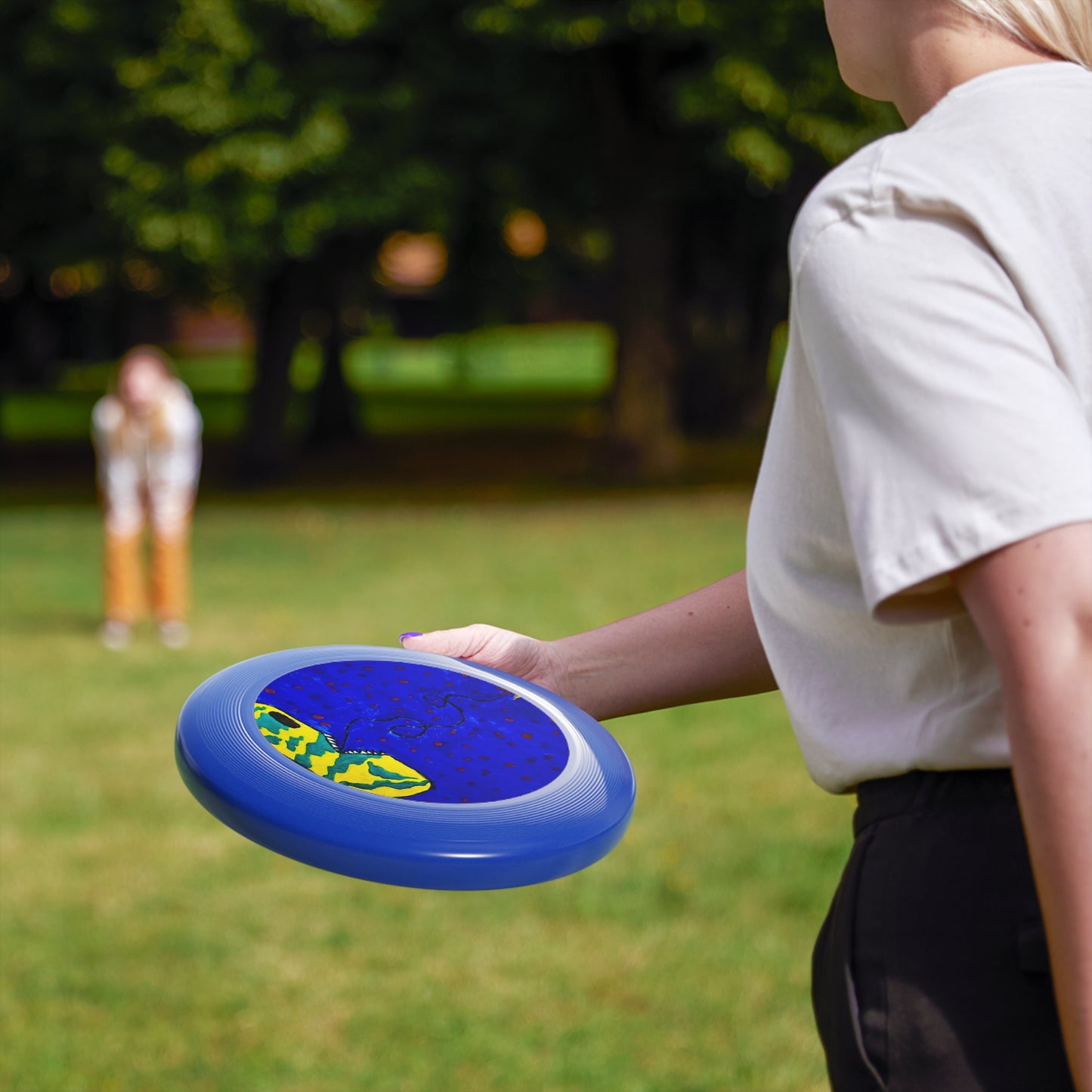 Echo13 No. 14 – Zin the Signal Eater Artistic Flying Disc (Wham-O Frisbee)
