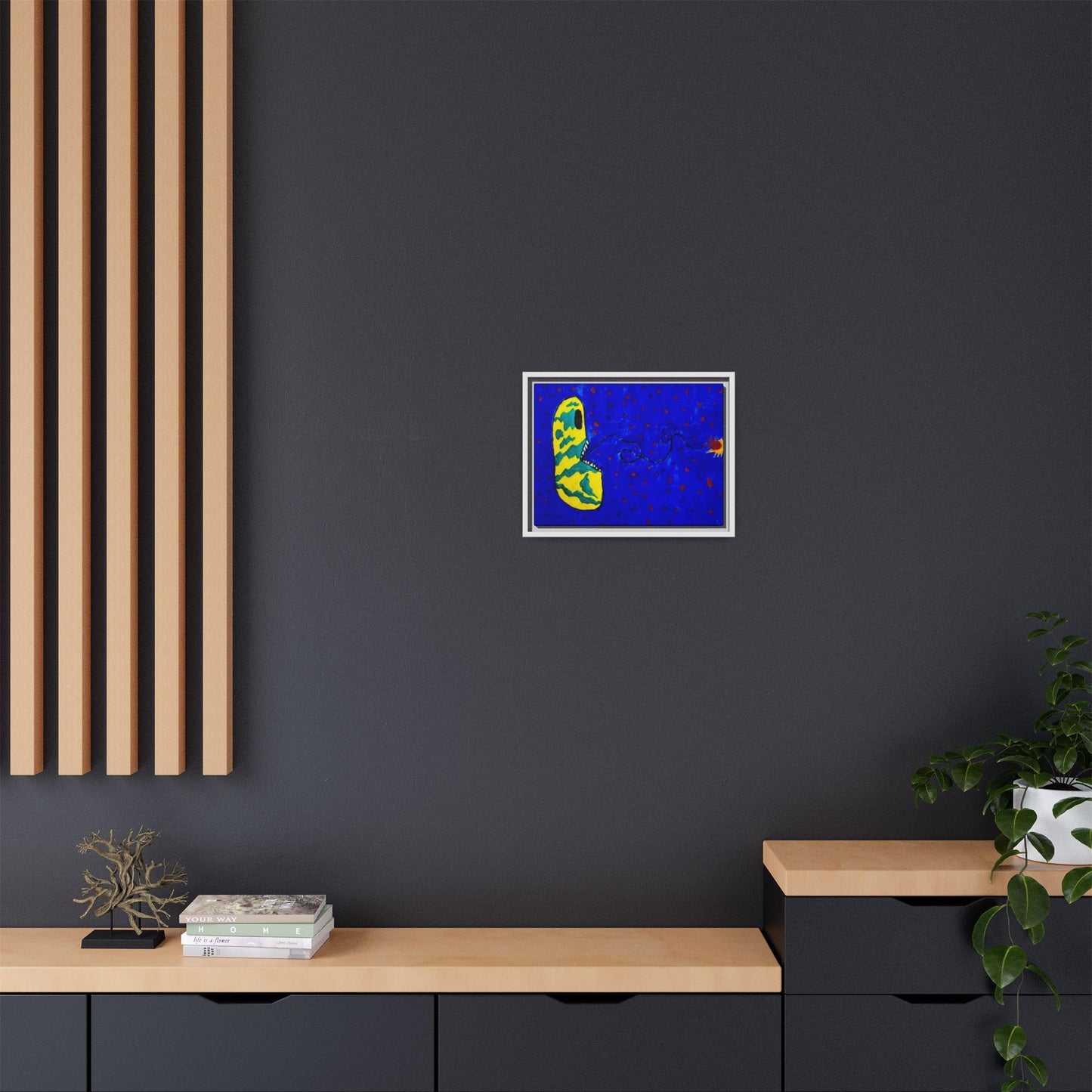 Echo13 No. 14: Zin the Signal Eater (Framed Canvas)