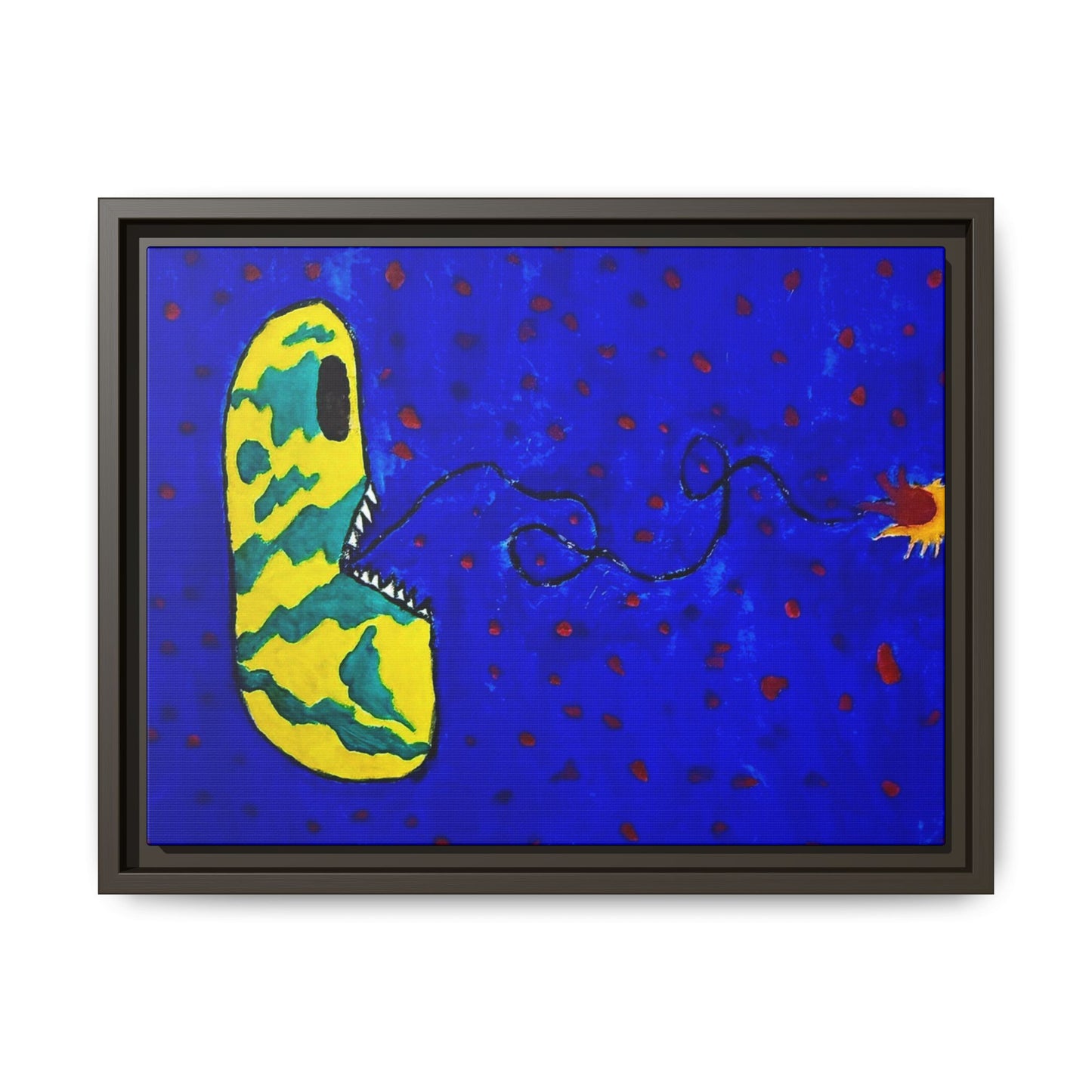 Echo13 No. 14: Zin the Signal Eater (Framed Canvas)