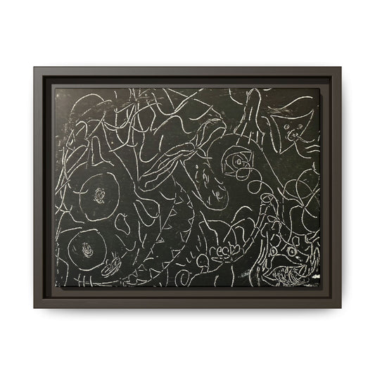 Echo13 No. 13 – Tangled Echoes (Framed Canvas)