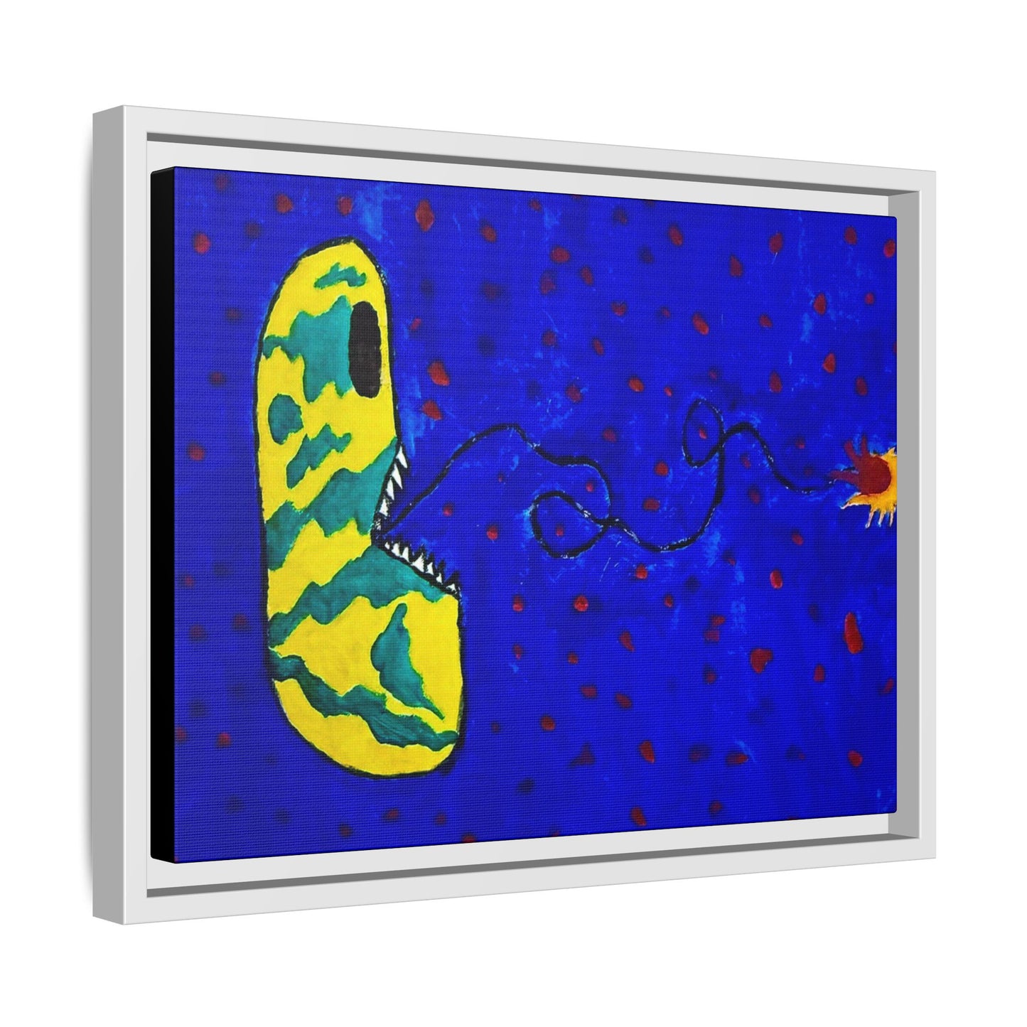 Echo13 No. 14: Zin the Signal Eater (Framed Canvas)