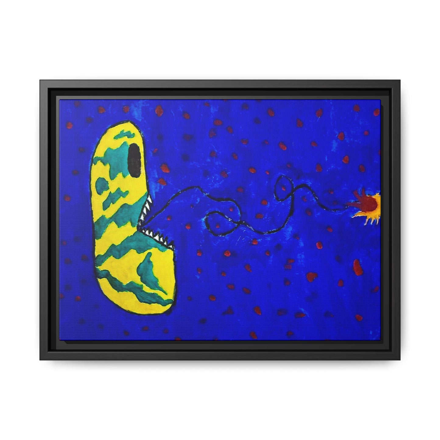 Echo13 No. 14: Zin the Signal Eater (Framed Canvas)
