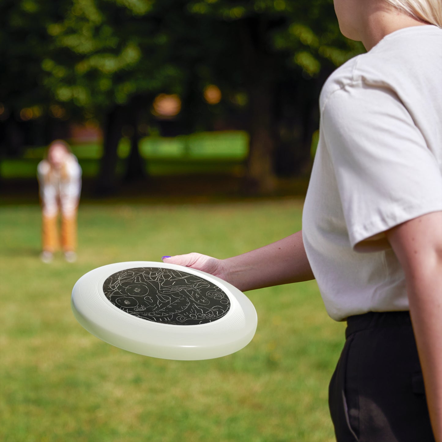 Echo13 No. 13 – Tangled Echoes Artistic Flying Disc (Wham-O Frisbee)