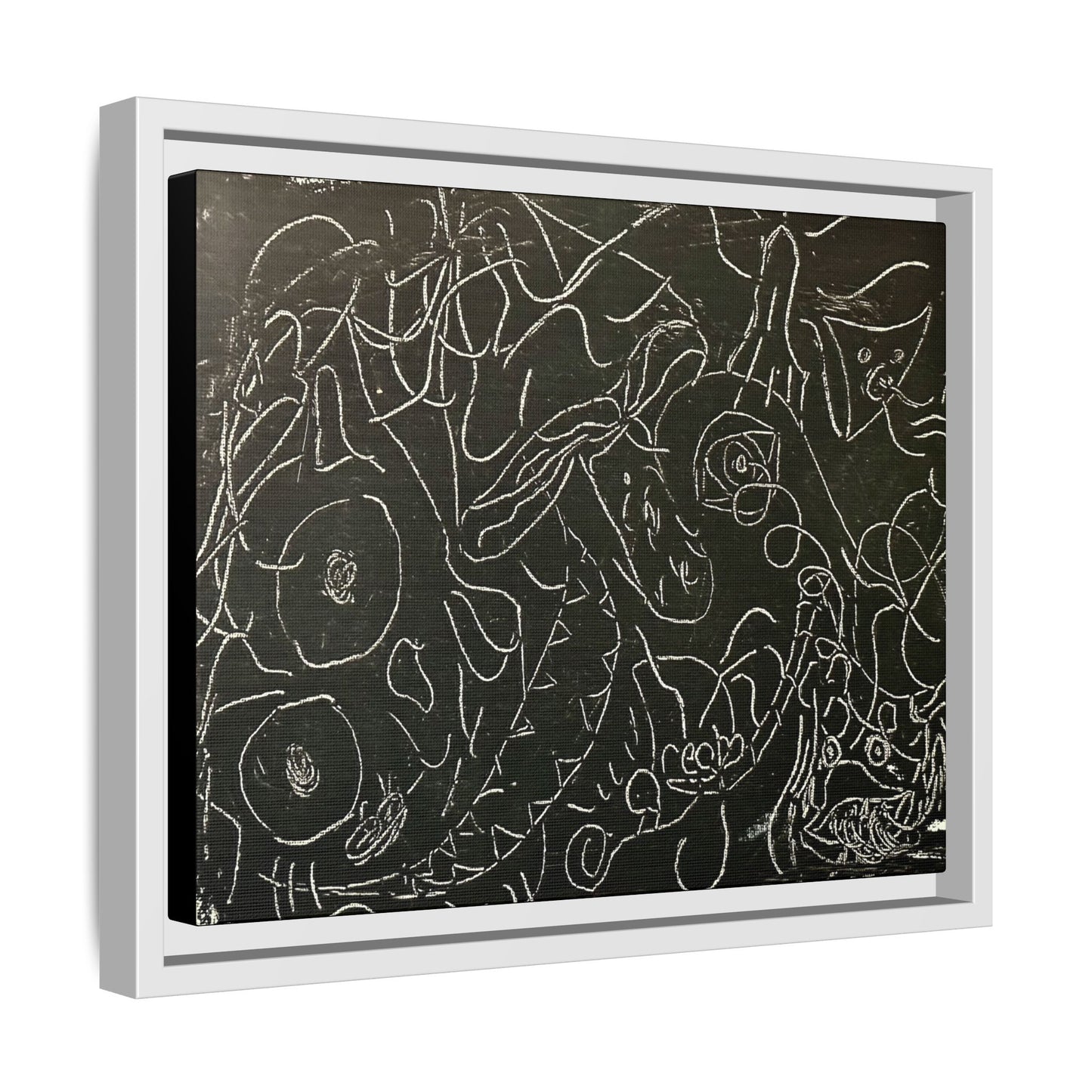 Echo13 No. 13 – Tangled Echoes (Framed Canvas)