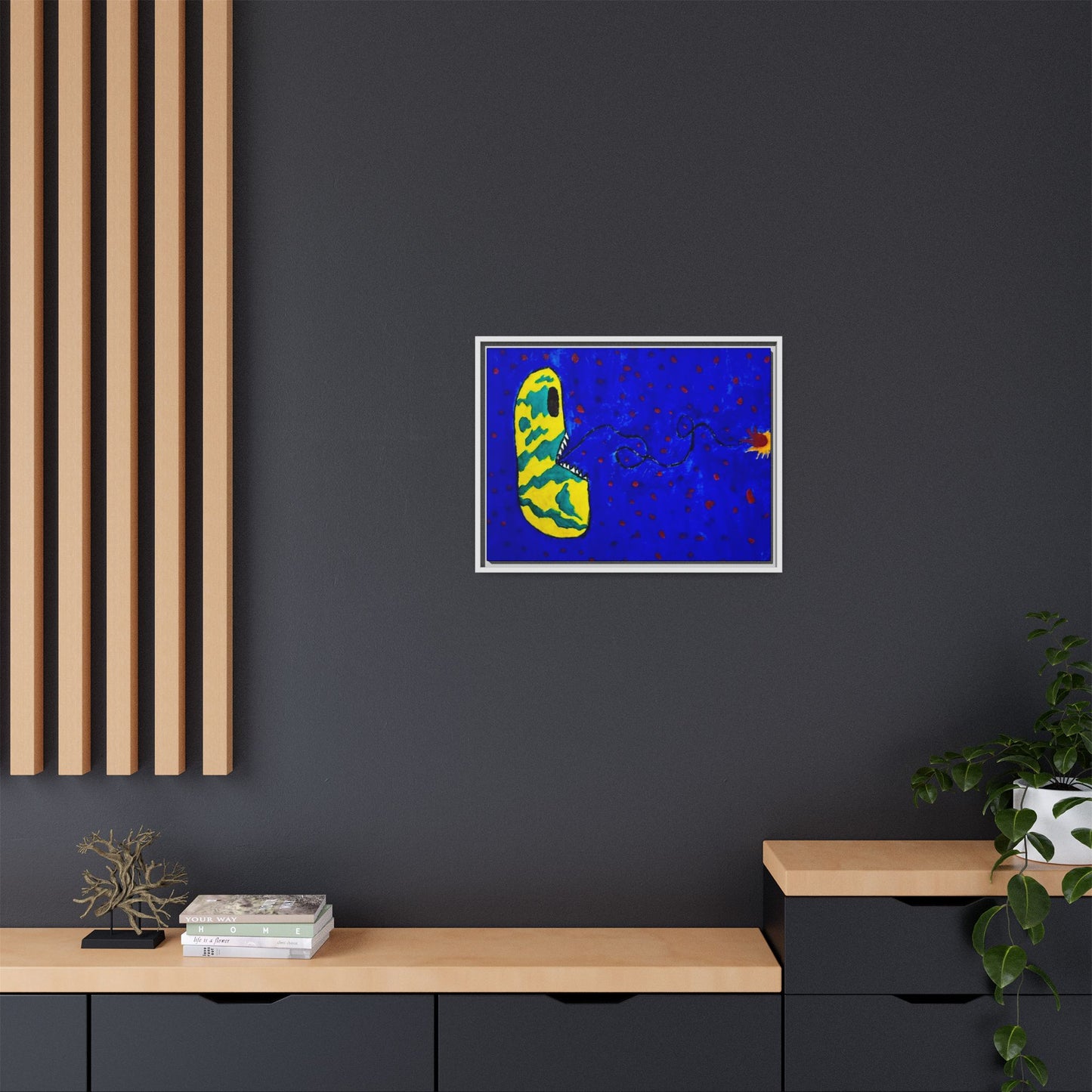 Echo13 No. 14: Zin the Signal Eater (Framed Canvas)