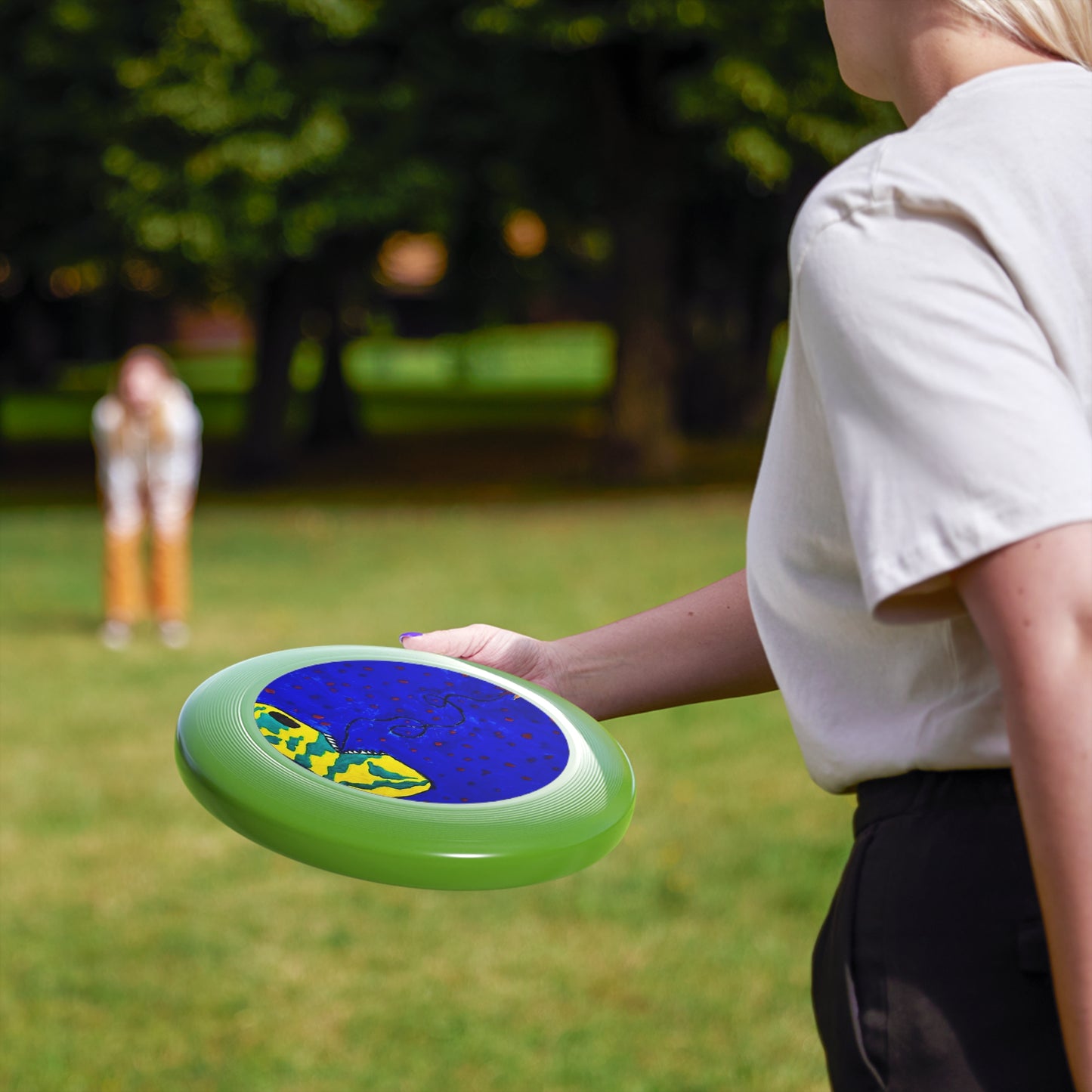 Echo13 No. 14 – Zin the Signal Eater Artistic Flying Disc (Wham-O Frisbee)