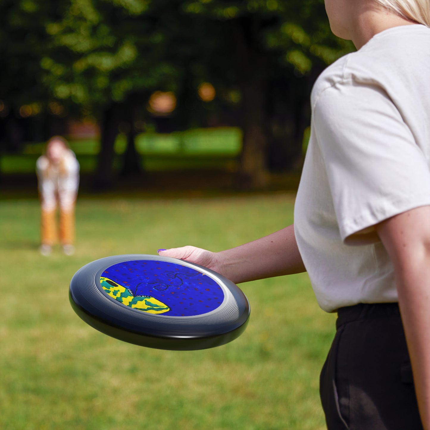 Echo13 No. 14 – Zin the Signal Eater Artistic Flying Disc (Wham-O Frisbee)