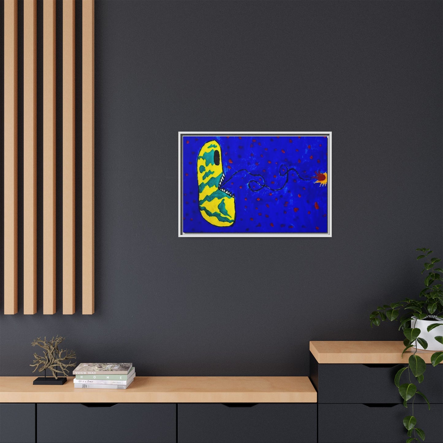 Echo13 No. 14: Zin the Signal Eater (Framed Canvas)