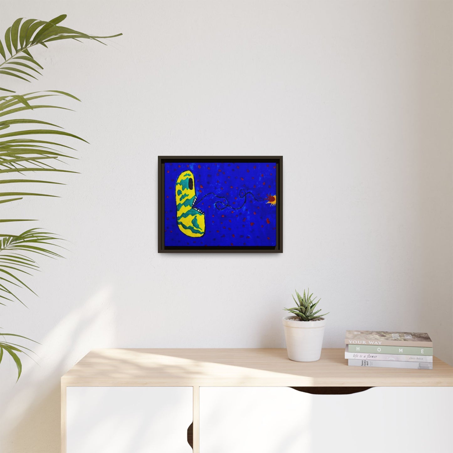Echo13 No. 14: Zin the Signal Eater (Framed Canvas)