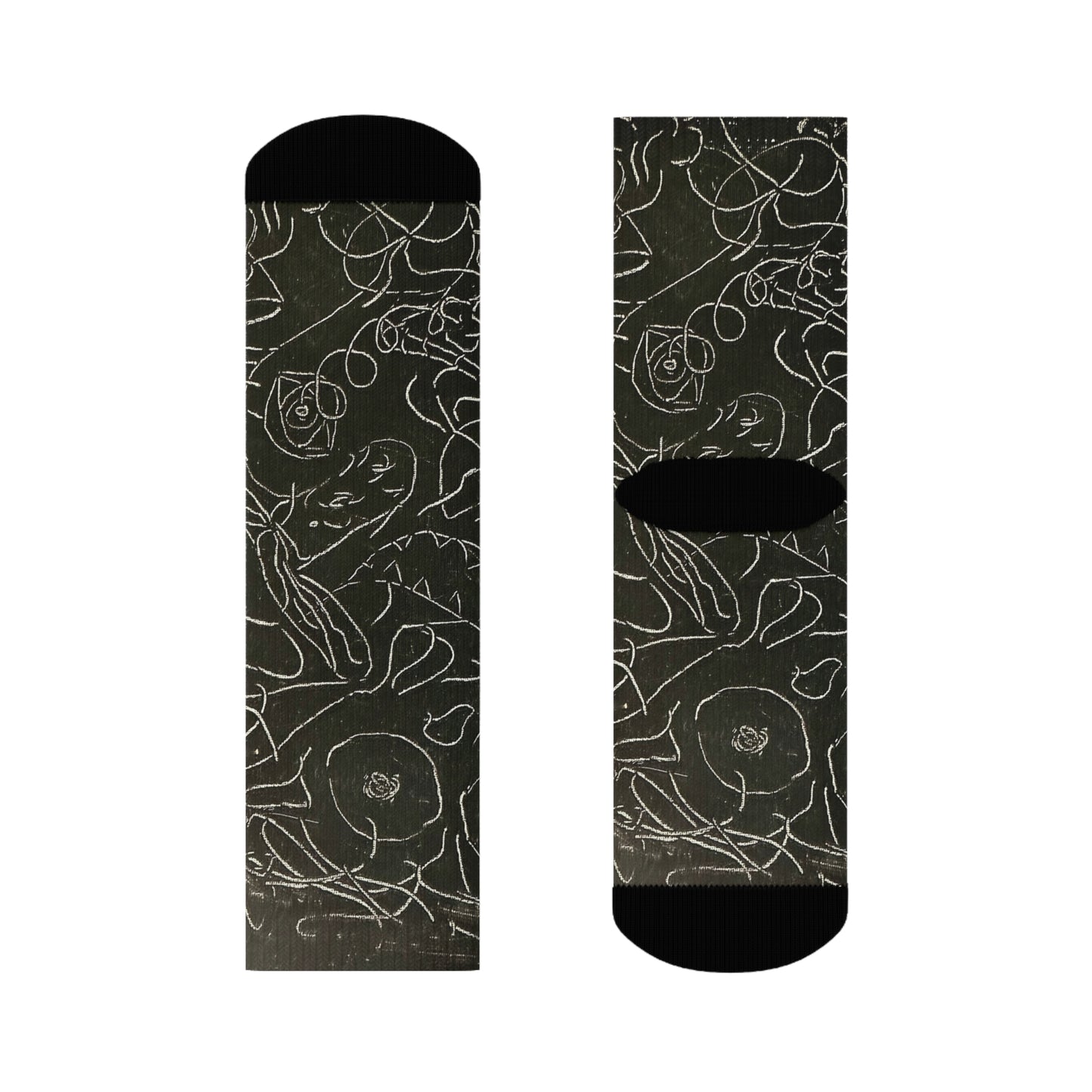 Echo13 No. 13 – Tangled Echoes Socks 3/4 Length