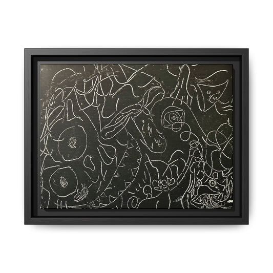 Echo13 No. 13 – Tangled Echoes (Framed Canvas)