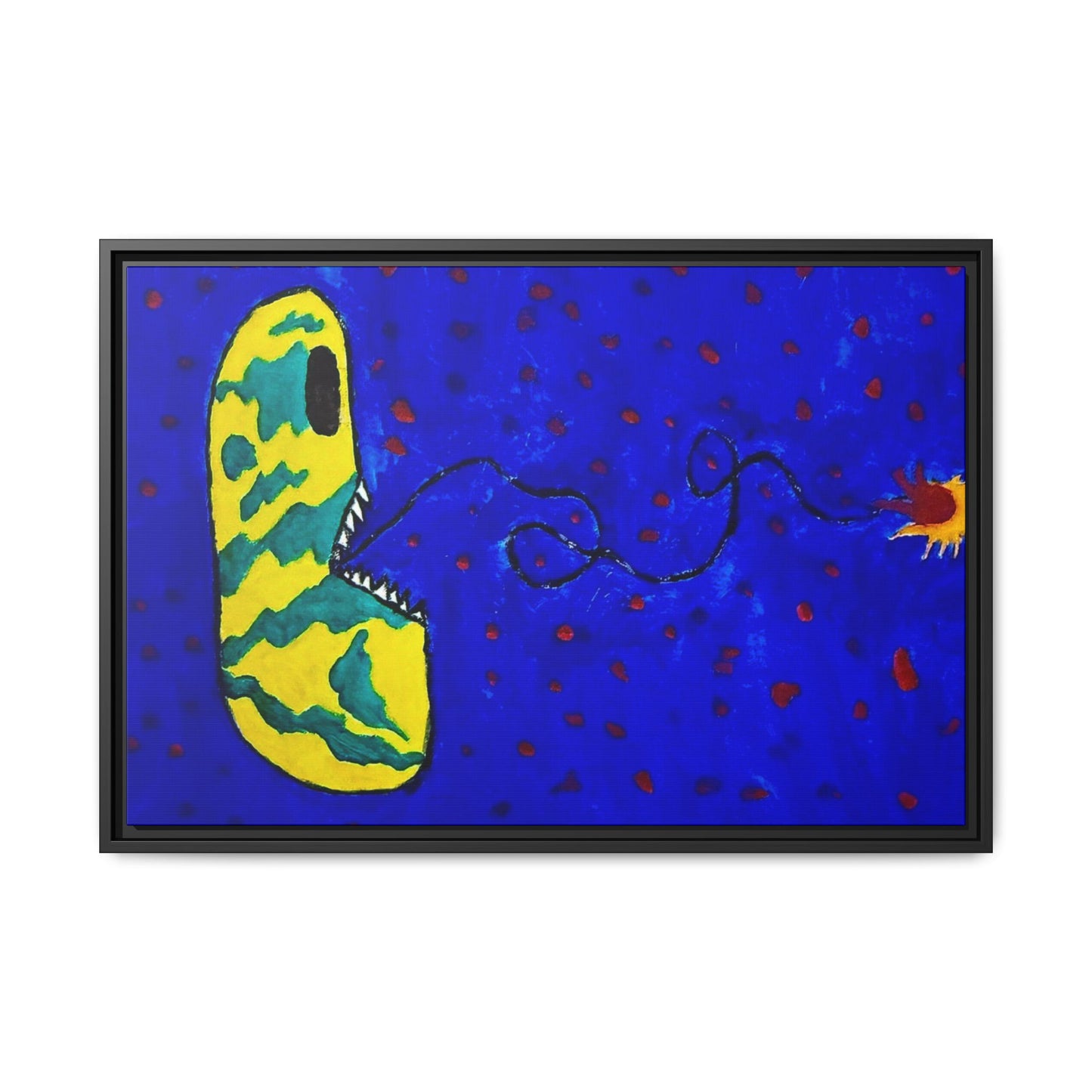 Echo13 No. 14: Zin the Signal Eater (Framed Canvas)