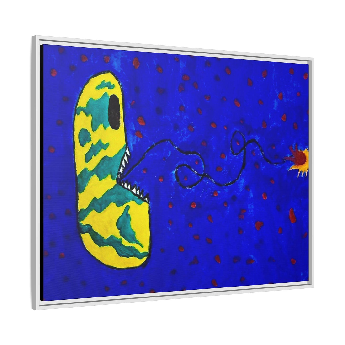 Echo13 No. 14: Zin the Signal Eater (Framed Canvas)