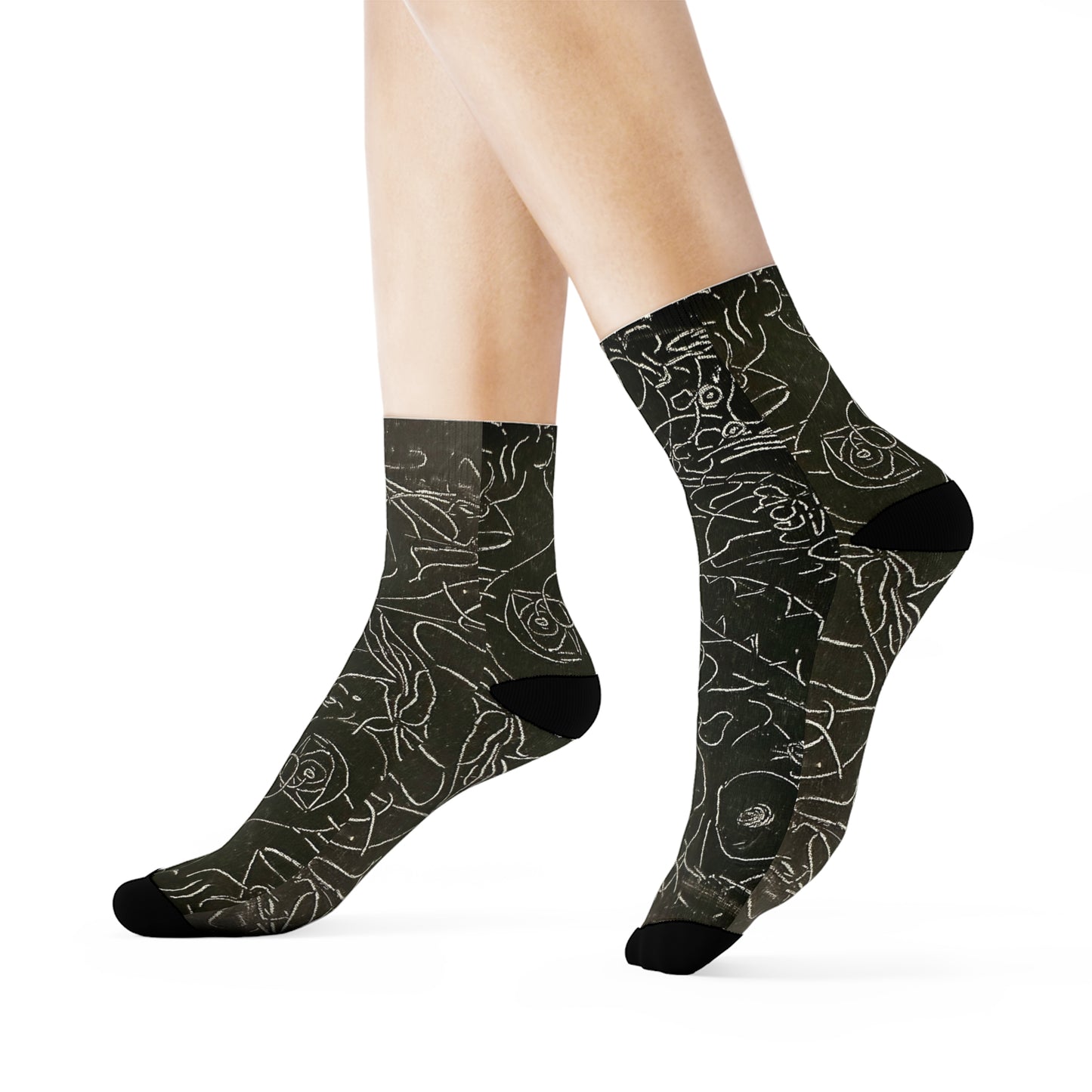 Echo13 No. 13 – Tangled Echoes Socks 3/4 Length