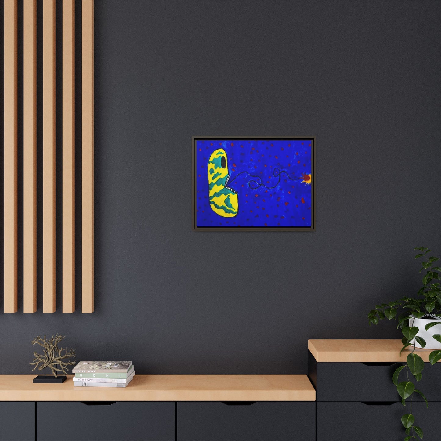 Echo13 No. 14: Zin the Signal Eater (Framed Canvas)