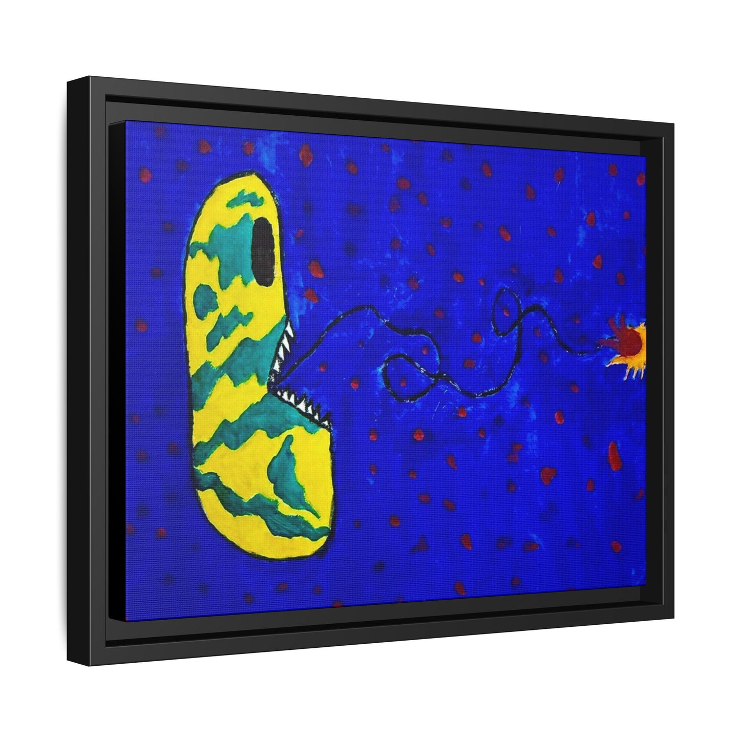 Echo13 No. 14: Zin the Signal Eater (Framed Canvas)