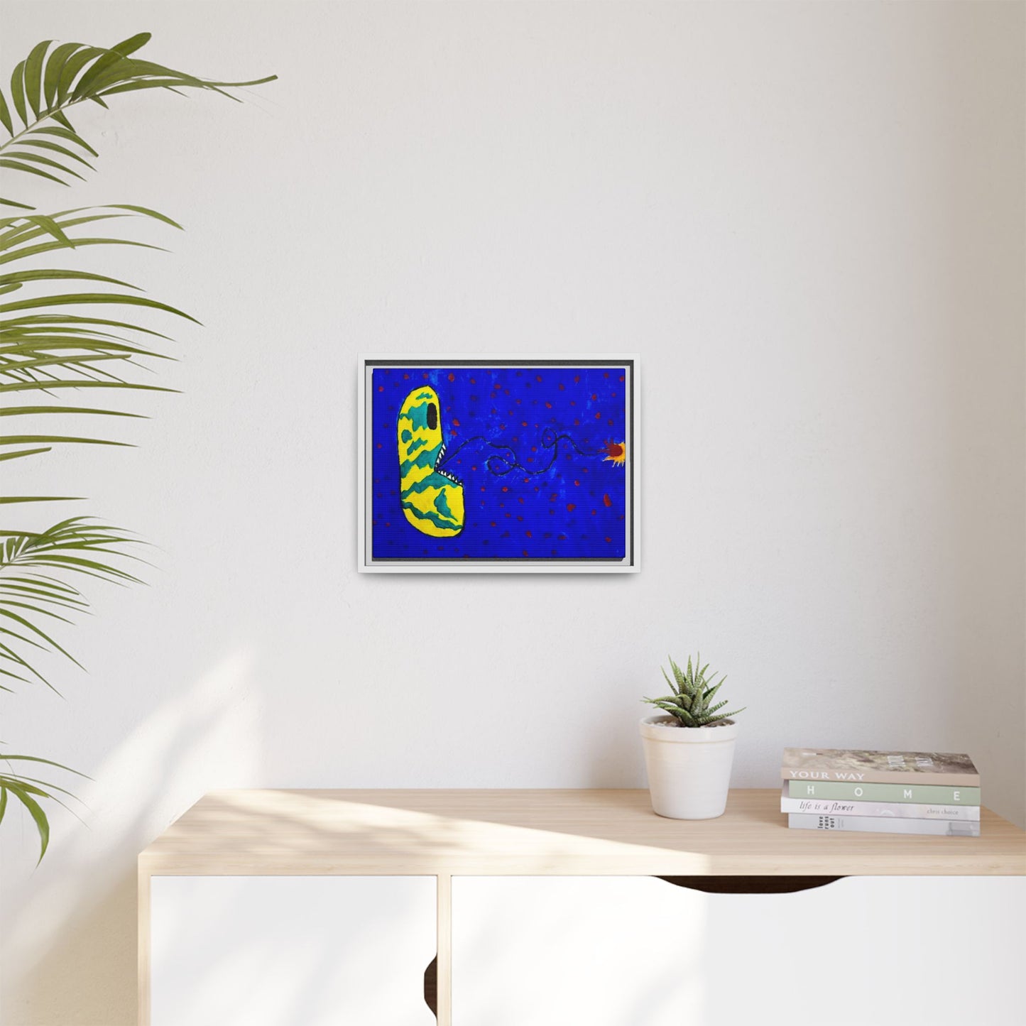 Echo13 No. 14: Zin the Signal Eater (Framed Canvas)