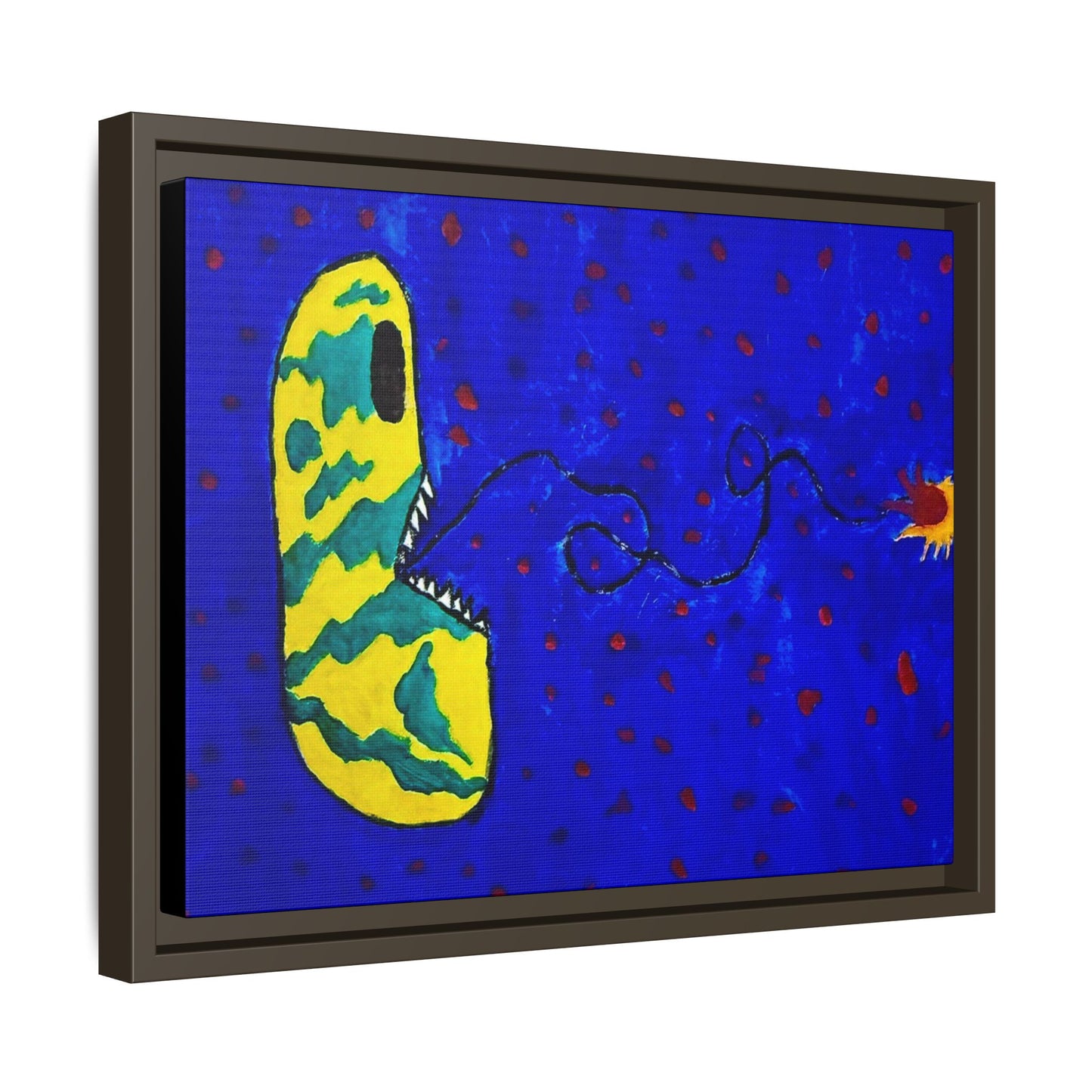 Echo13 No. 14: Zin the Signal Eater (Framed Canvas)