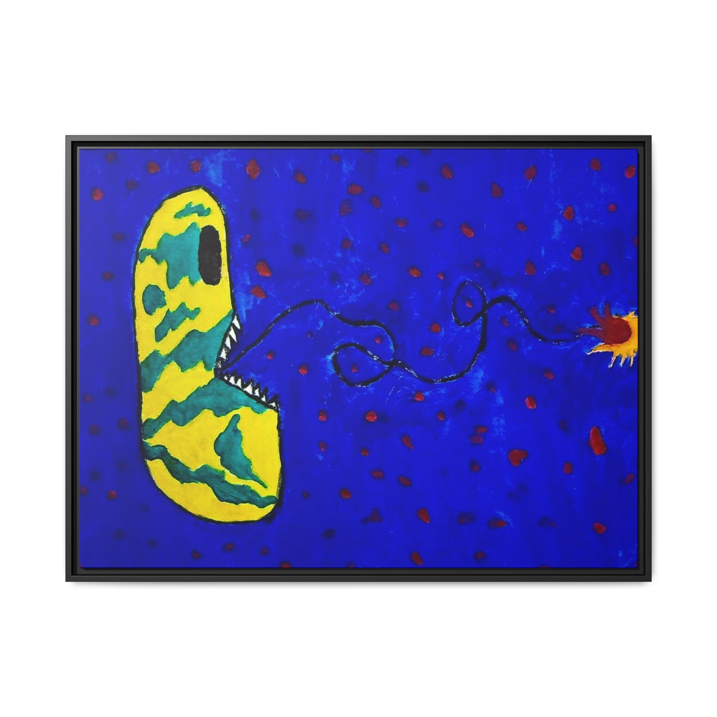 Echo13 No. 14: Zin the Signal Eater (Framed Canvas)