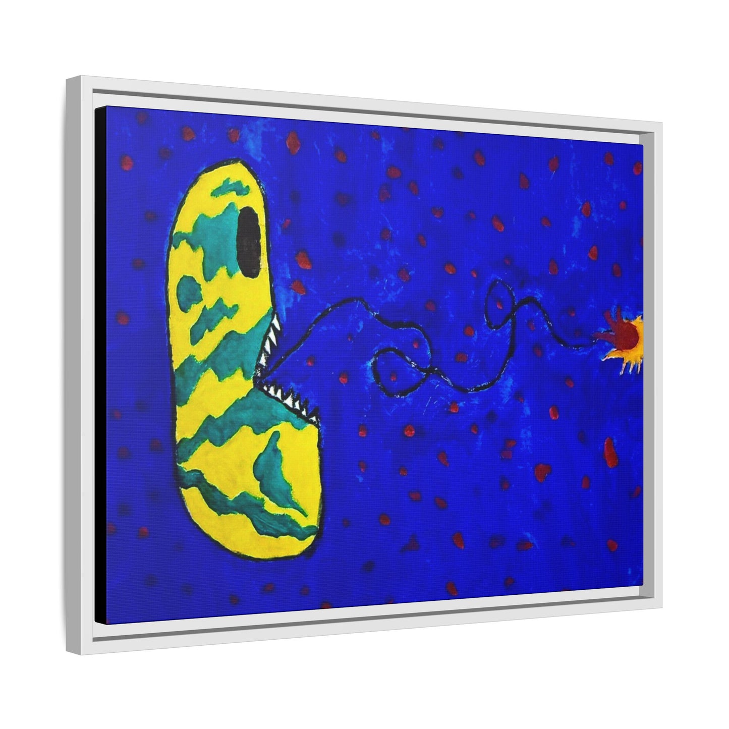 Echo13 No. 14: Zin the Signal Eater (Framed Canvas)