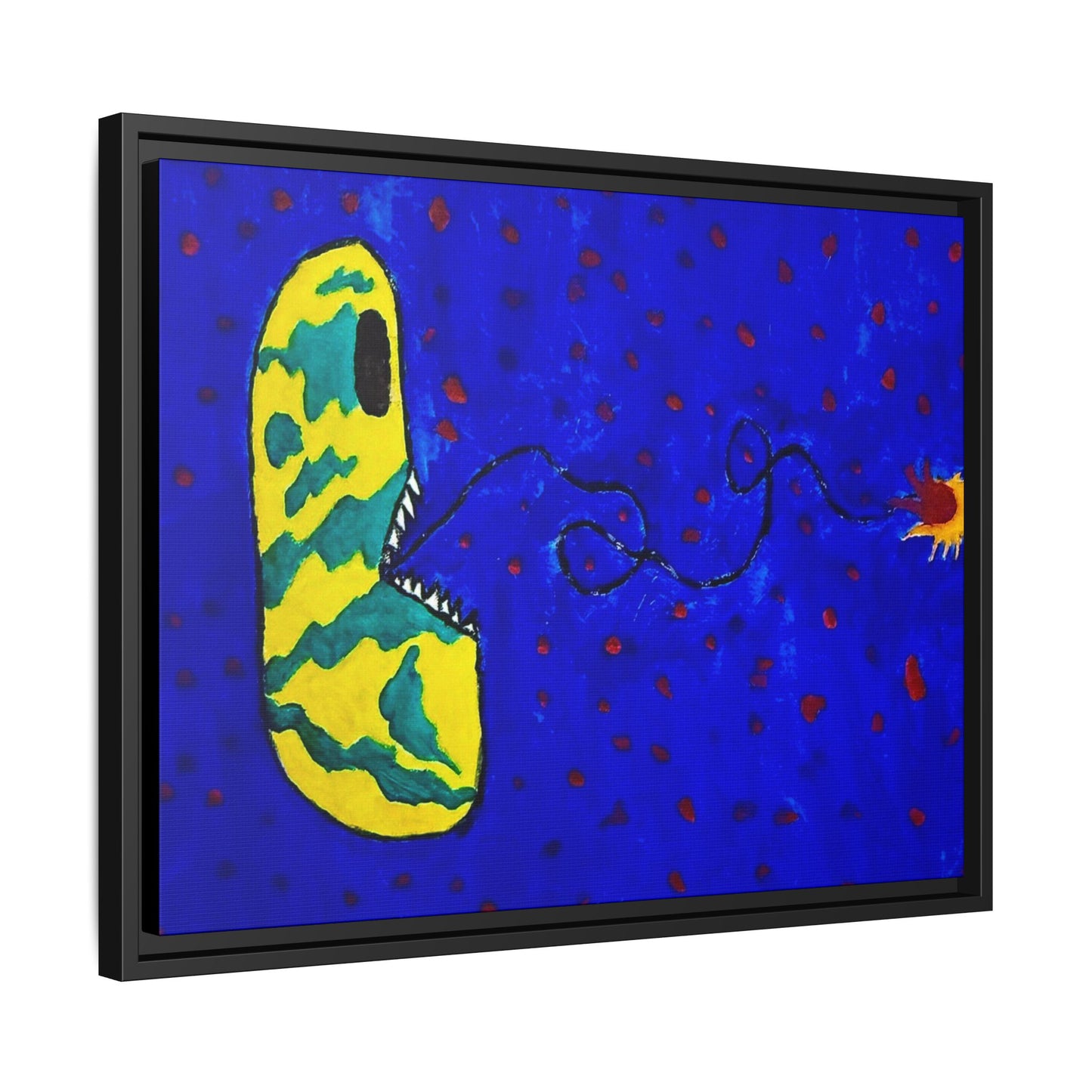 Echo13 No. 14: Zin the Signal Eater (Framed Canvas)