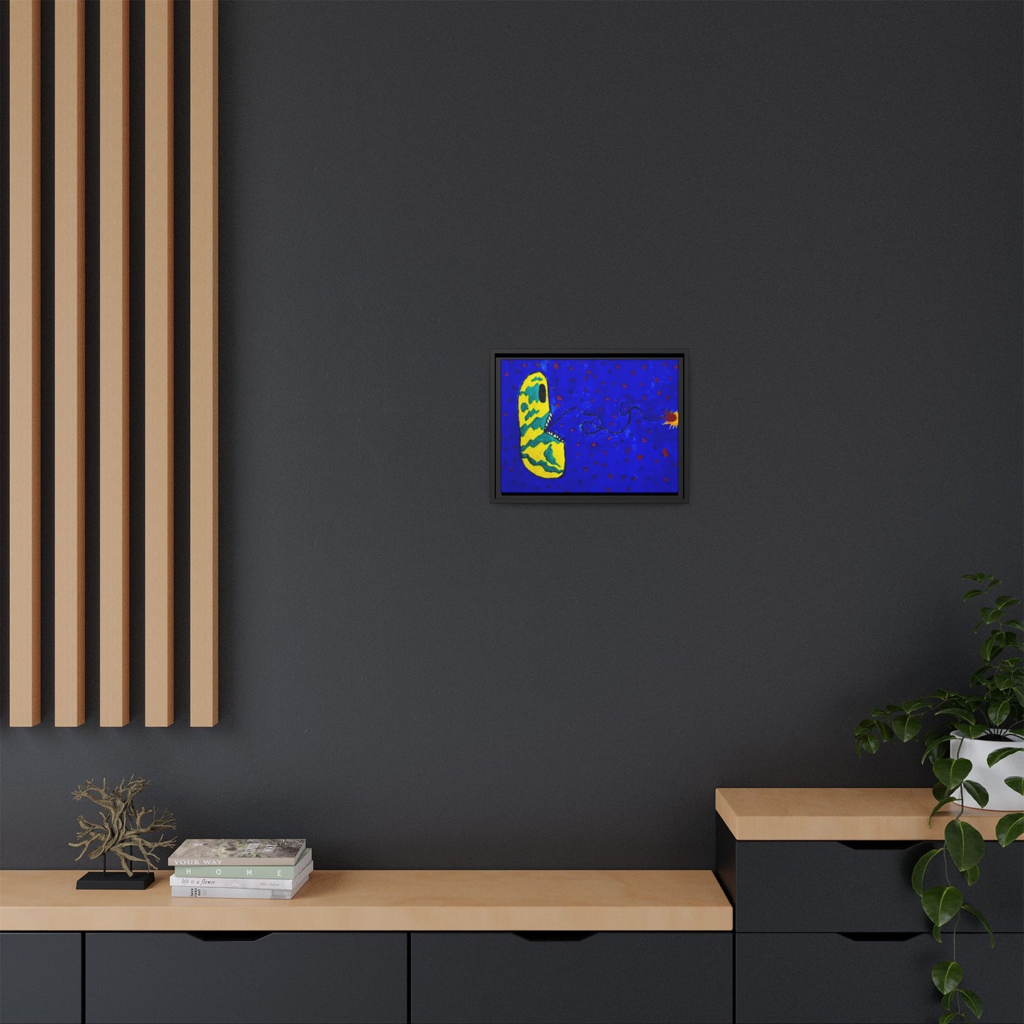 Echo13 No. 14: Zin the Signal Eater (Framed Canvas)
