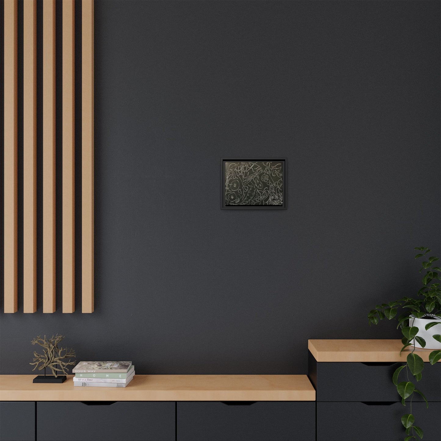 Echo13 No. 13 – Tangled Echoes (Framed Canvas)