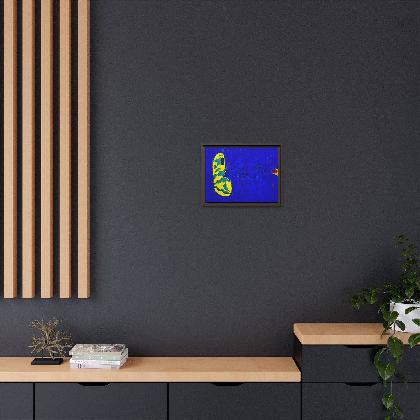 Echo13 No. 14: Zin the Signal Eater (Framed Canvas)