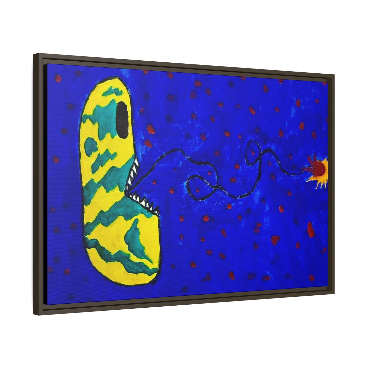 Echo13 No. 14: Zin the Signal Eater (Framed Canvas)