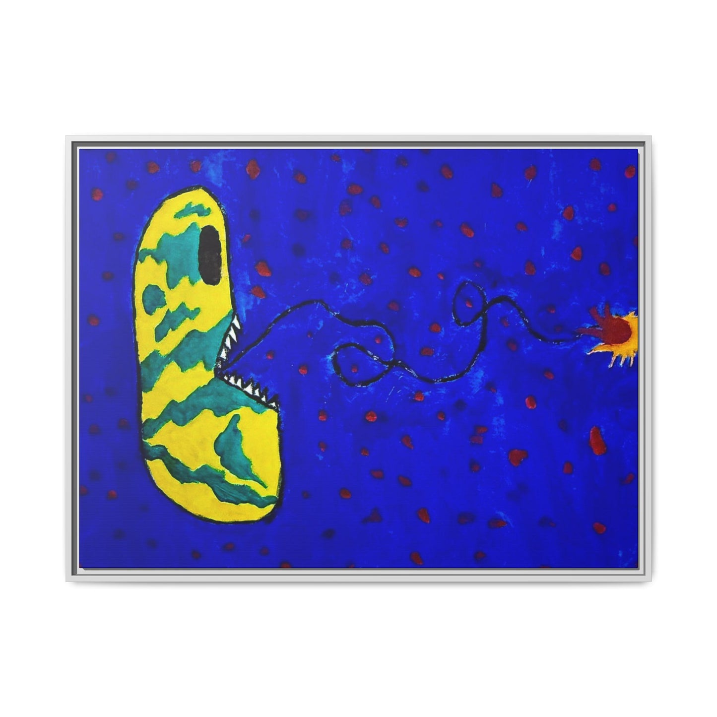 Echo13 No. 14: Zin the Signal Eater (Framed Canvas)