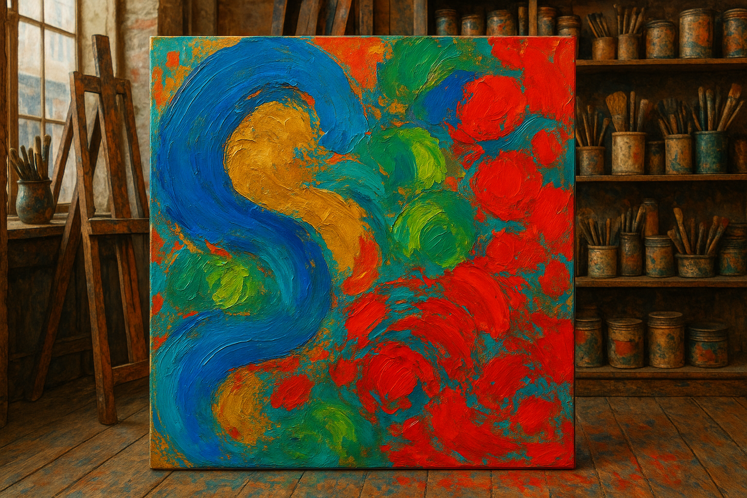 How to show the background as a legacy artistic shop 